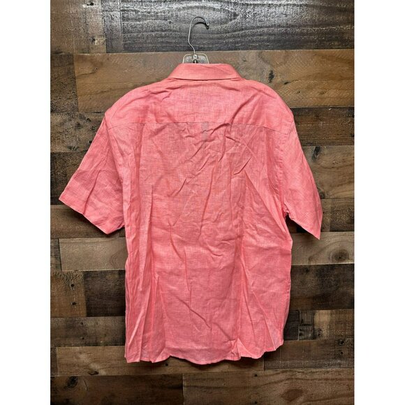 Stitch Note‎ Men's Short Sleeve Linen Button Up Size Large - Picture 3 of 4